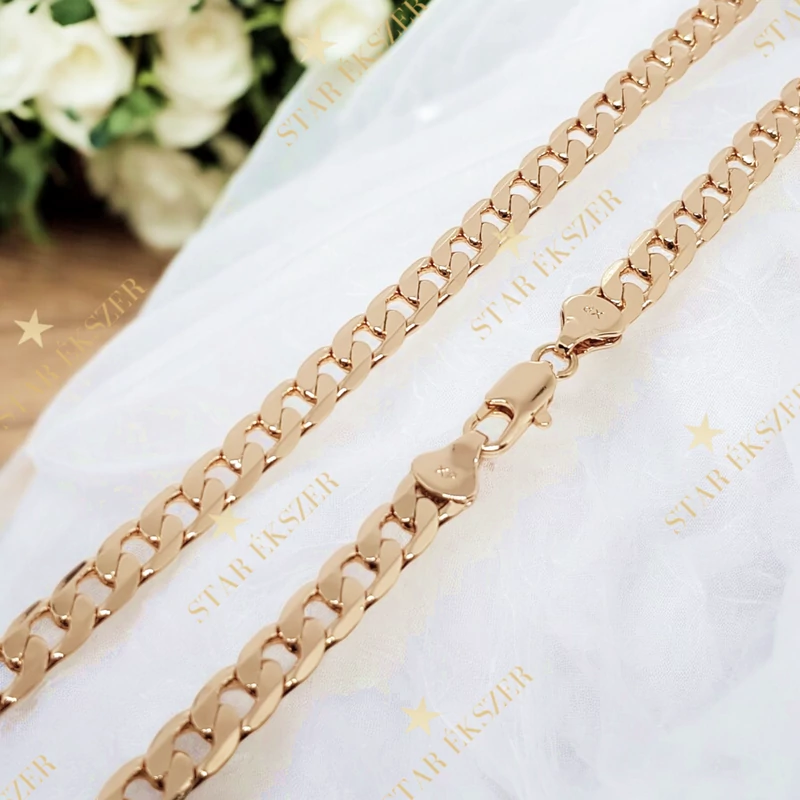 Hagyományos 18K Gold Filled antiallergén nyaklánc 55cm