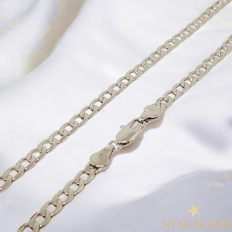 Hagyományos White Gold Filled antiallergén nyaklánc 50cm/5mm