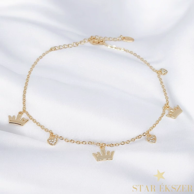 Crown 18K G.F. antiallergén bokalánc 23-28cm