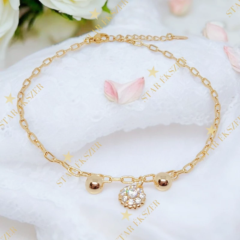 Olivia 18K G.F. antiallergén bokalánc 23-26cm