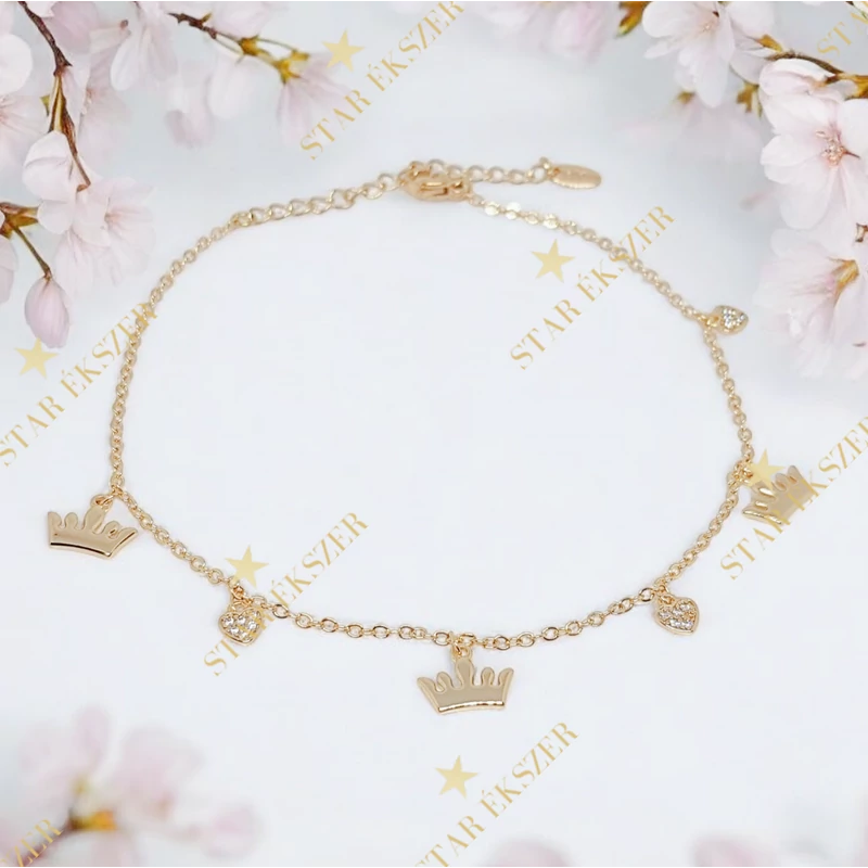 Crown 18K G.F. antiallergén bokalánc 23-28cm