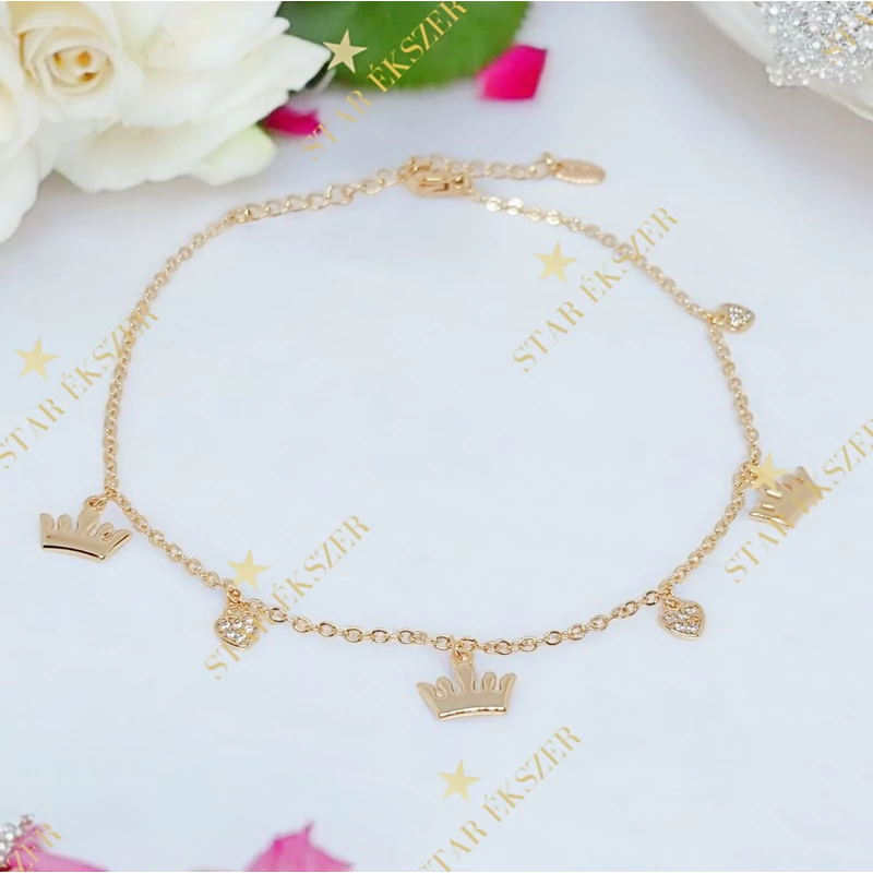 Crown 18K G.F. antiallergén bokalánc 23-28cm