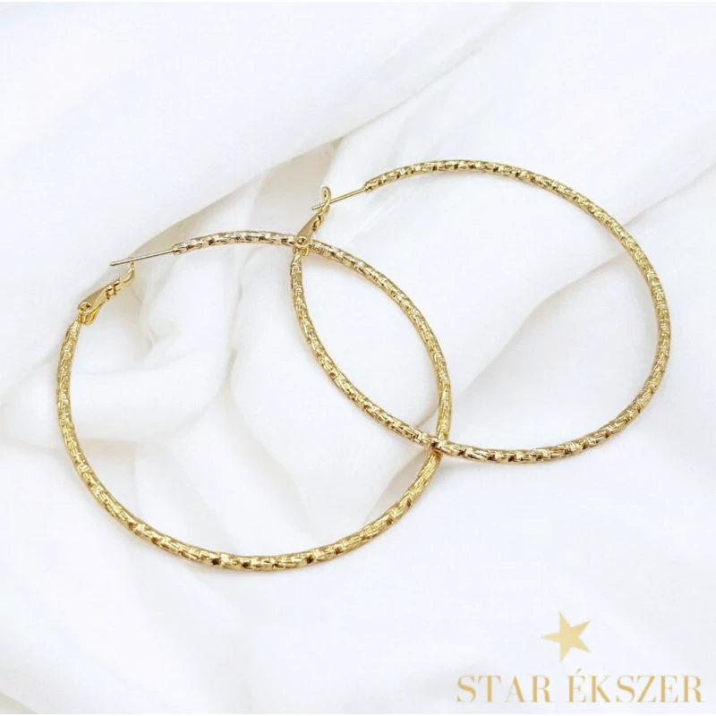 Adira 14K antiallergén karika fülbevaló 6cm