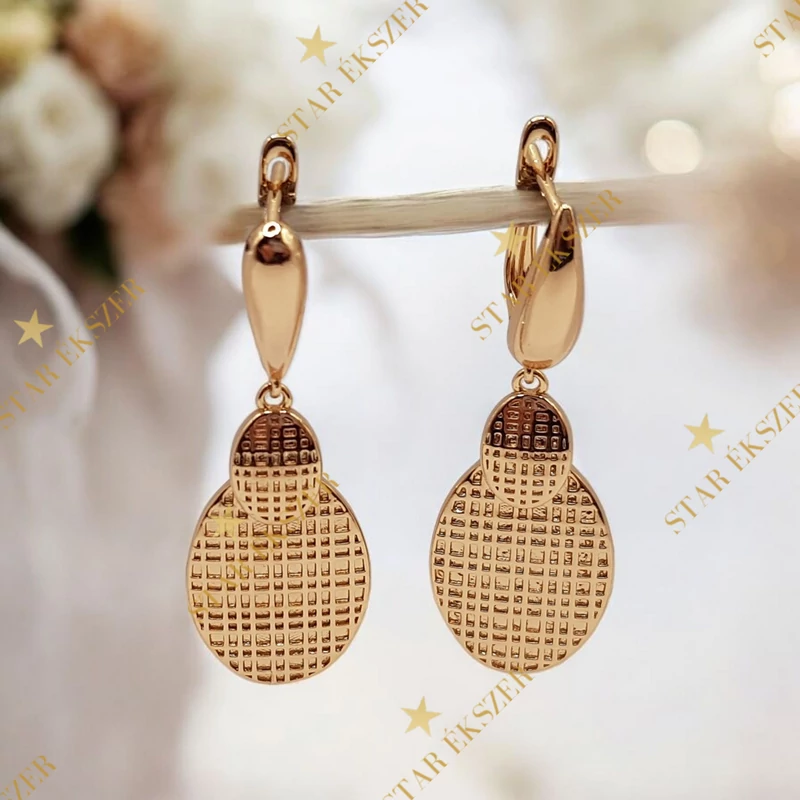 Anni 18K antiallergén lógós fülbevaló