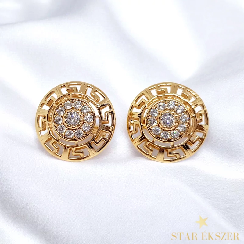 Arles 18K antiallergén görög fülbevaló