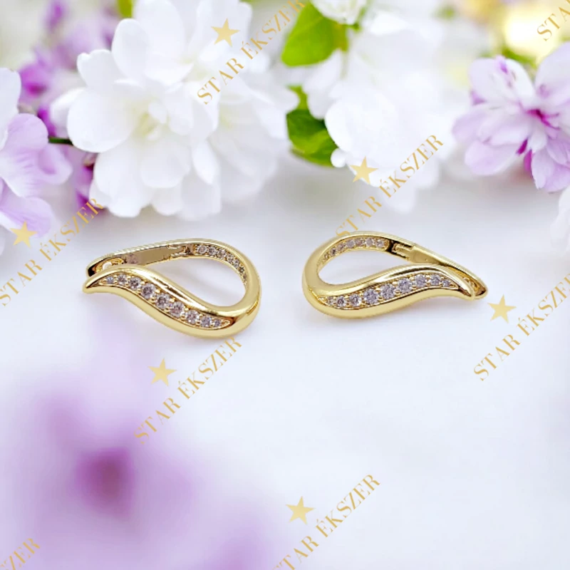 Avira 14K antiallergén íves fülbevaló