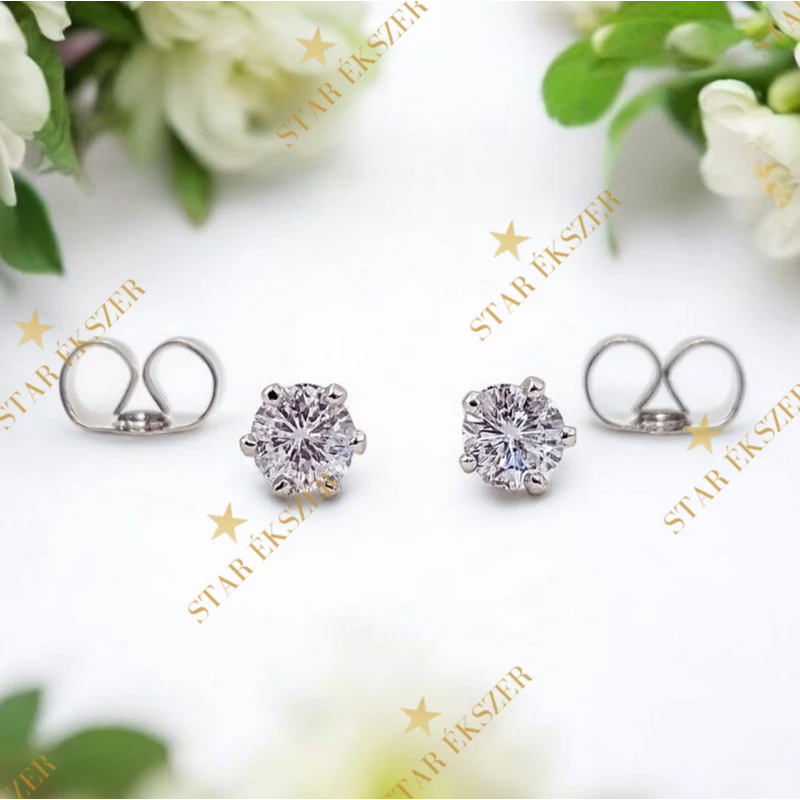 Egy köves White antiallergén fülbevaló