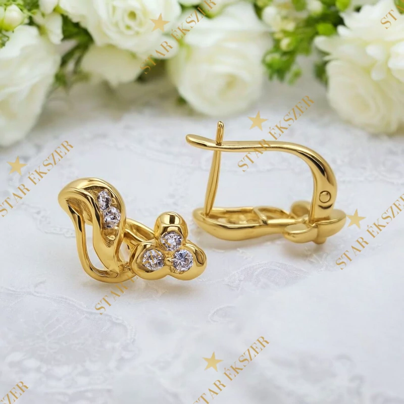 Maroo 14K antiallergén fülbevaló