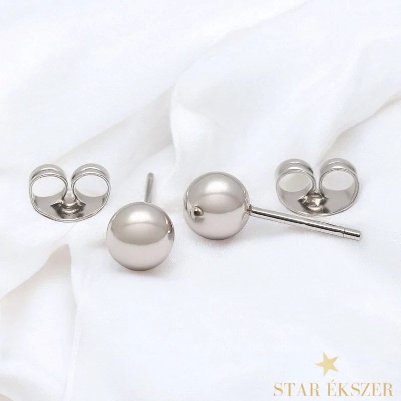 Rita White antiallergén gömb fülbevaló