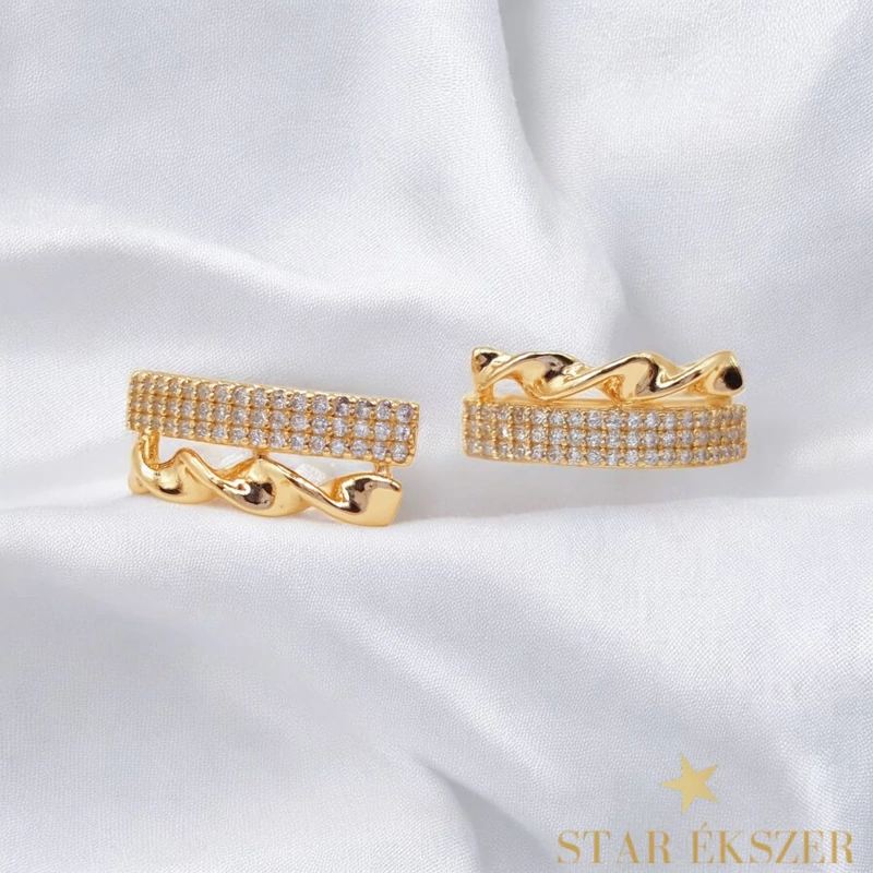 Wagga 18K antiallergén fülbevaló