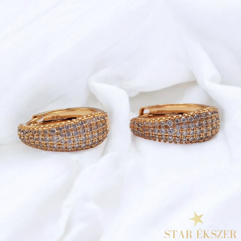 Kata 18K antiallergén fülbevaló