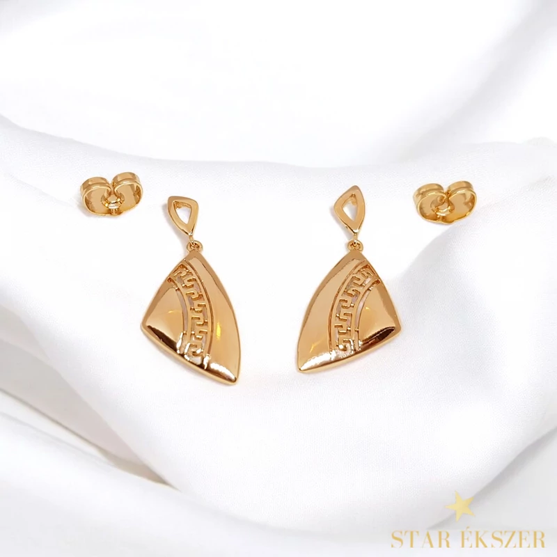 Volos 18K GF. antiallergén görög fülbevaló