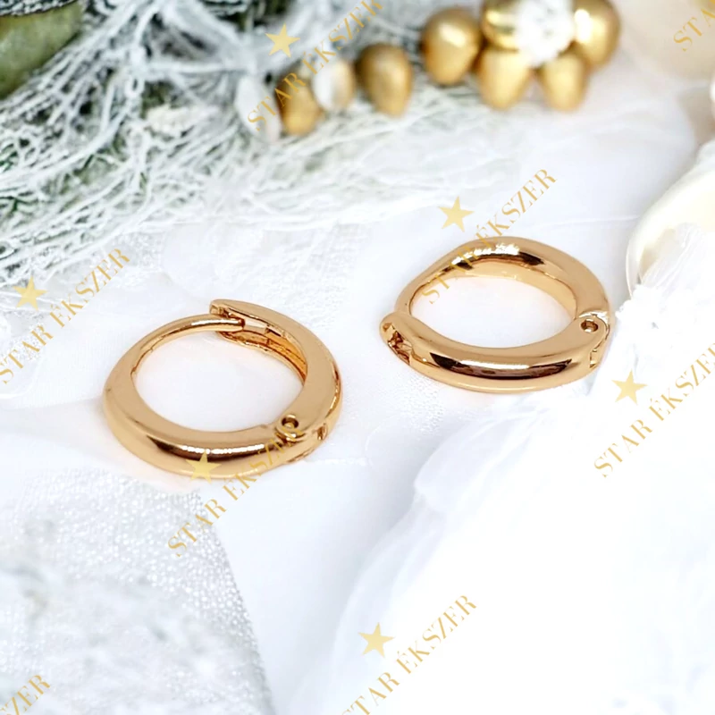 Jaca 18K antiallergén kislány vagy fiú mini karika fülbevaló vékony