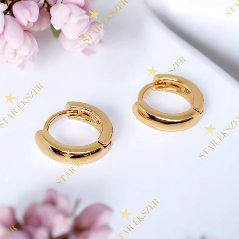 Jaca 18K antiallergén kislány vagy fiú mini karika fülbevaló normál