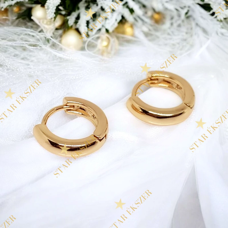 Jaca 18K antiallergén kislány vagy fiú mini karika fülbevaló normál