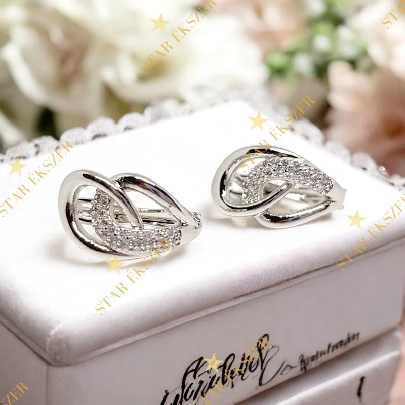 Lucca White antiallergén fülbevaló