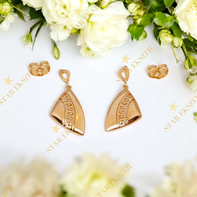 Volos 18K GF. antiallergén görög fülbevaló