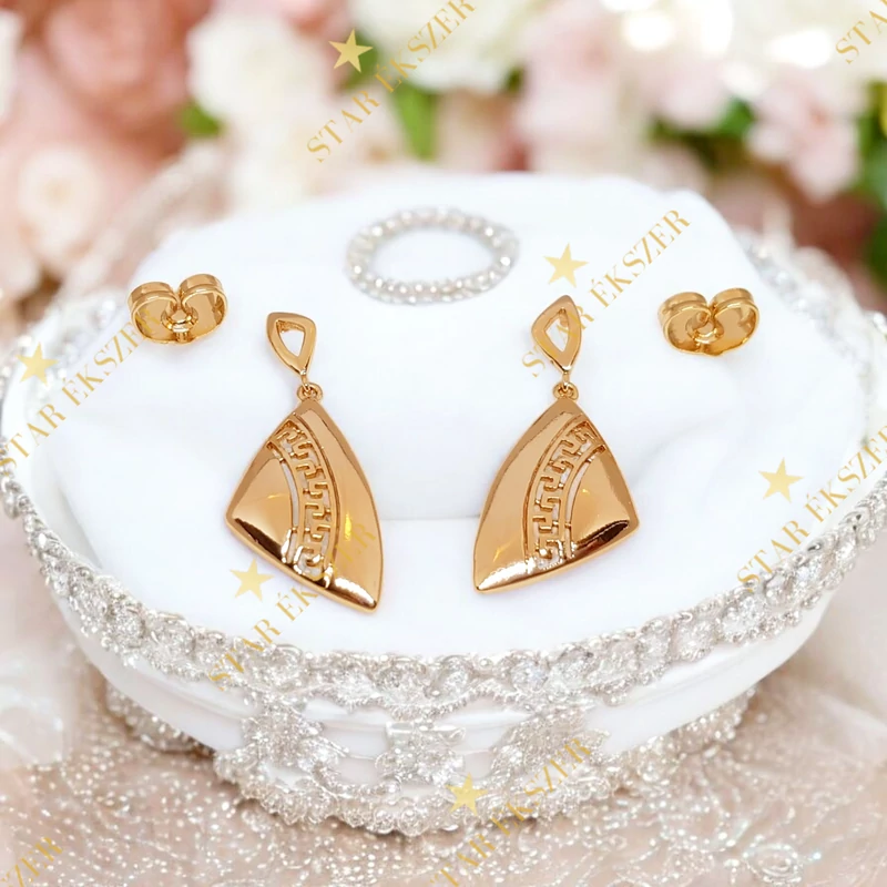 Volos 18K GF. antiallergén görög fülbevaló