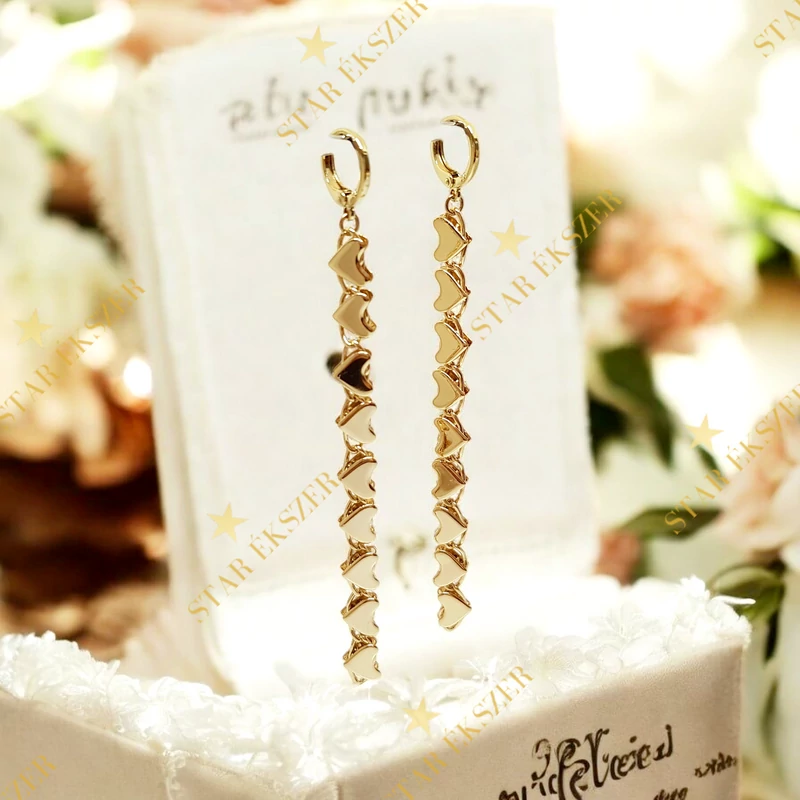 Faro 14K GF. antiallergén szíves fülbevaló