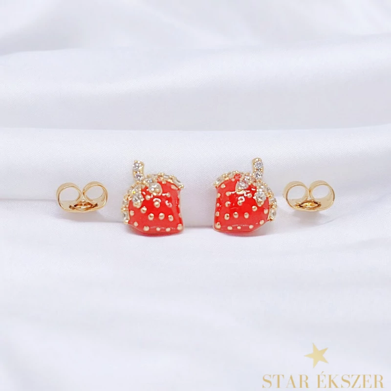 Eperke 18K GF. antiallergén fülbevaló