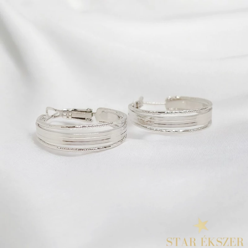 Ellus White GF. antiallergén karika fülbevaló 2,5cm