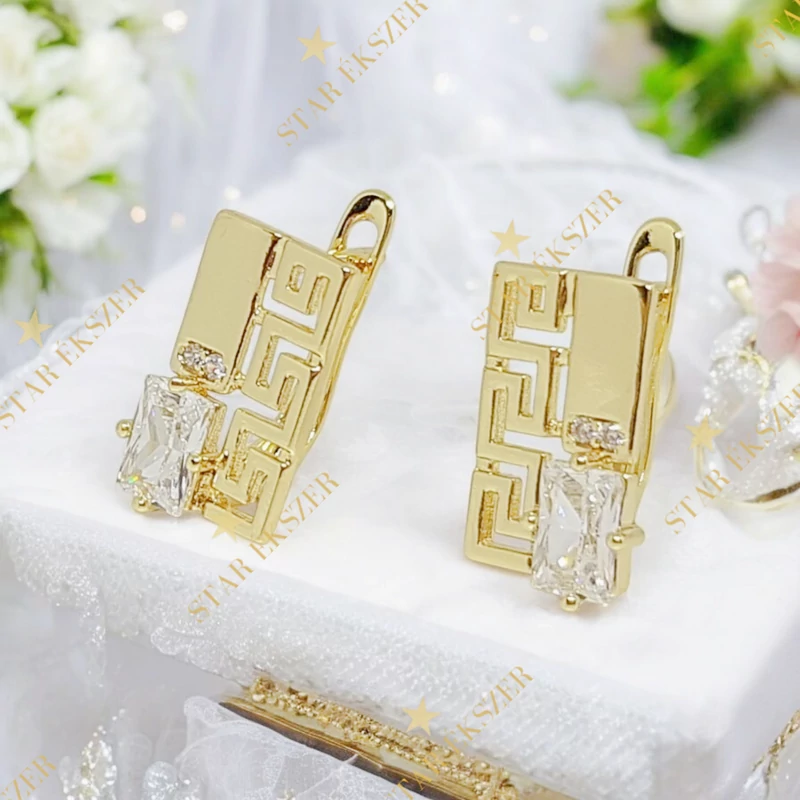 Nori 14K GF. antiallergén görög fülbevaló