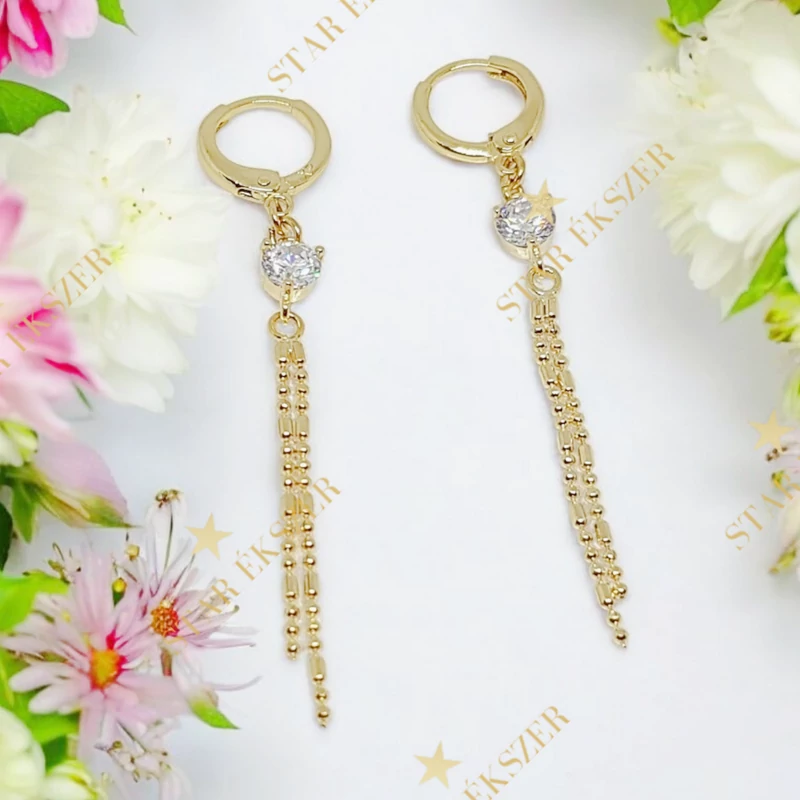 Leticia 14K GF. antiallergén fülbevaló