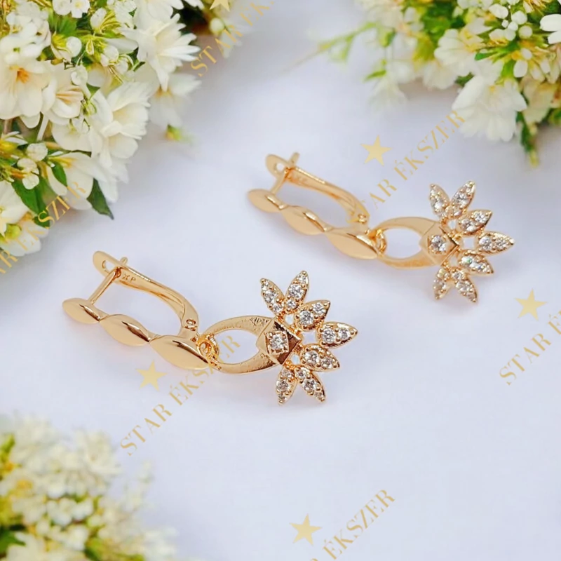 Michala 18K GF. antiallergén fülbevaló