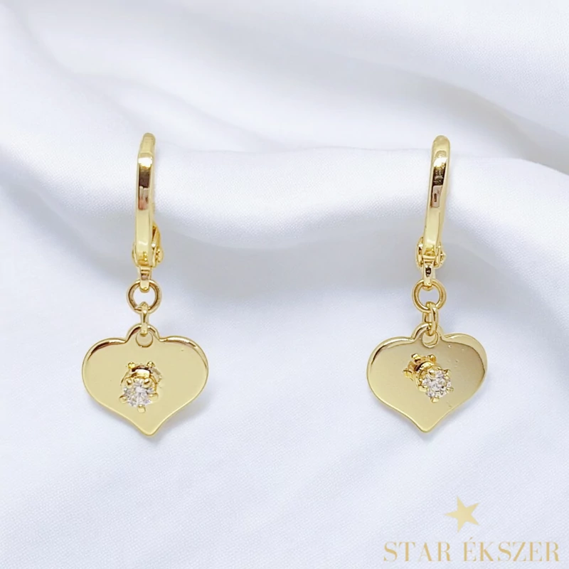 Adeline GF. antiallergén szíves fülbevaló