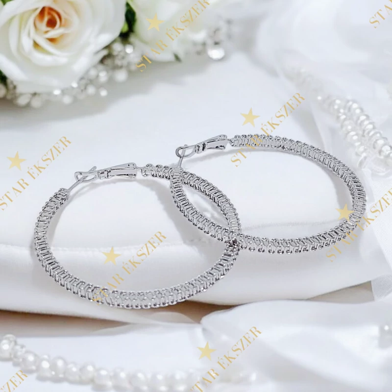 Ellie White GF. antiallergén karika fülbevaló 4,5cm