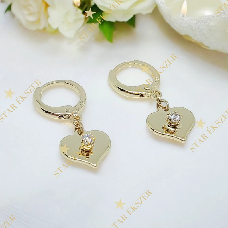 Adeline GF. antiallergén szíves fülbevaló