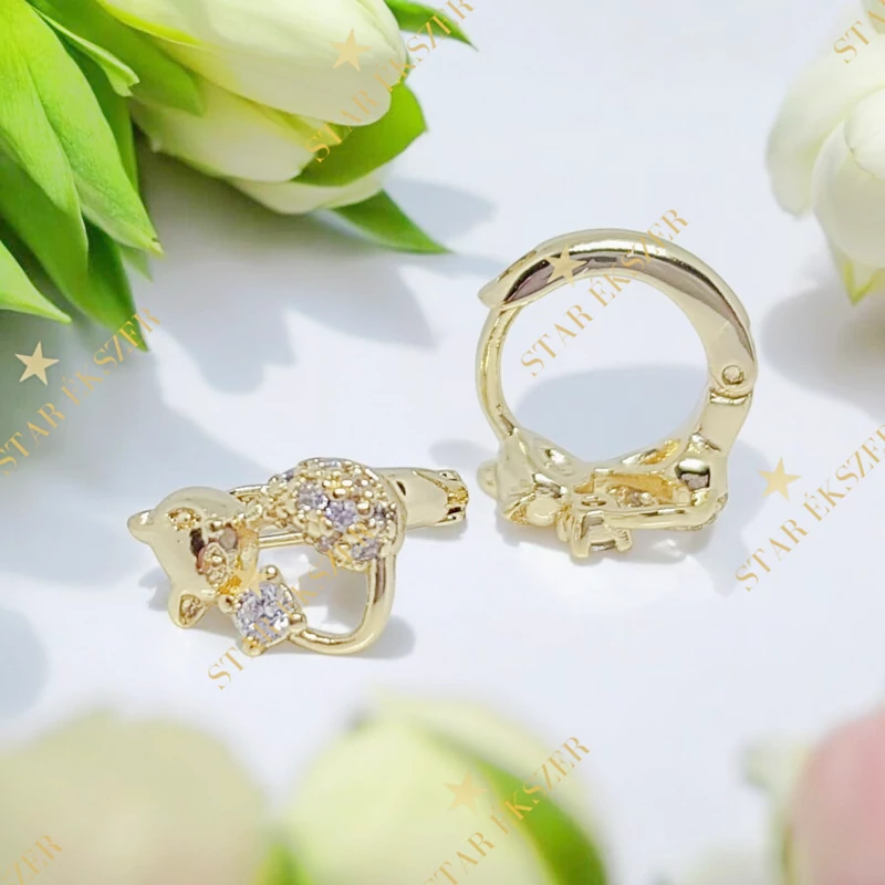 Serenity 14K GF. antiallergén cicalány fülbevaló 