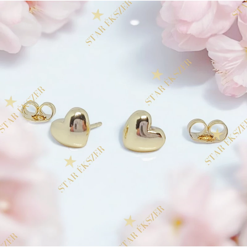 Heart 14K GF. antiallergén szív fülbevaló 