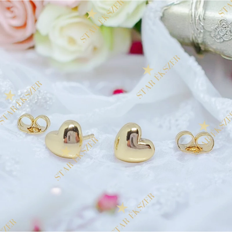 Heart 14K GF. antiallergén szív fülbevaló 