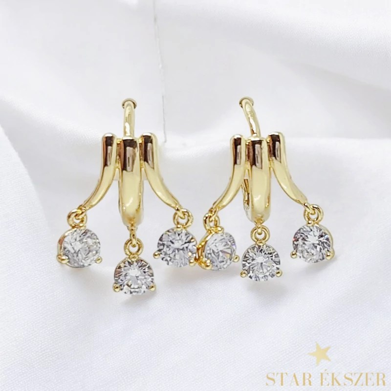 Mandal 14K G.F. antiallergén fülbevaló