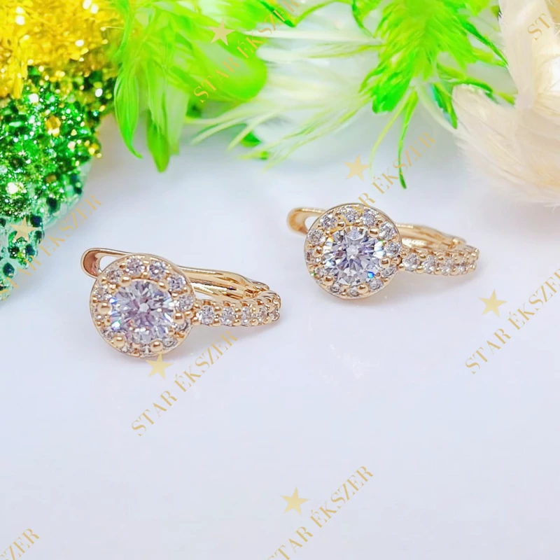 Espoo 18K G.F. antiallergén fülbevaló