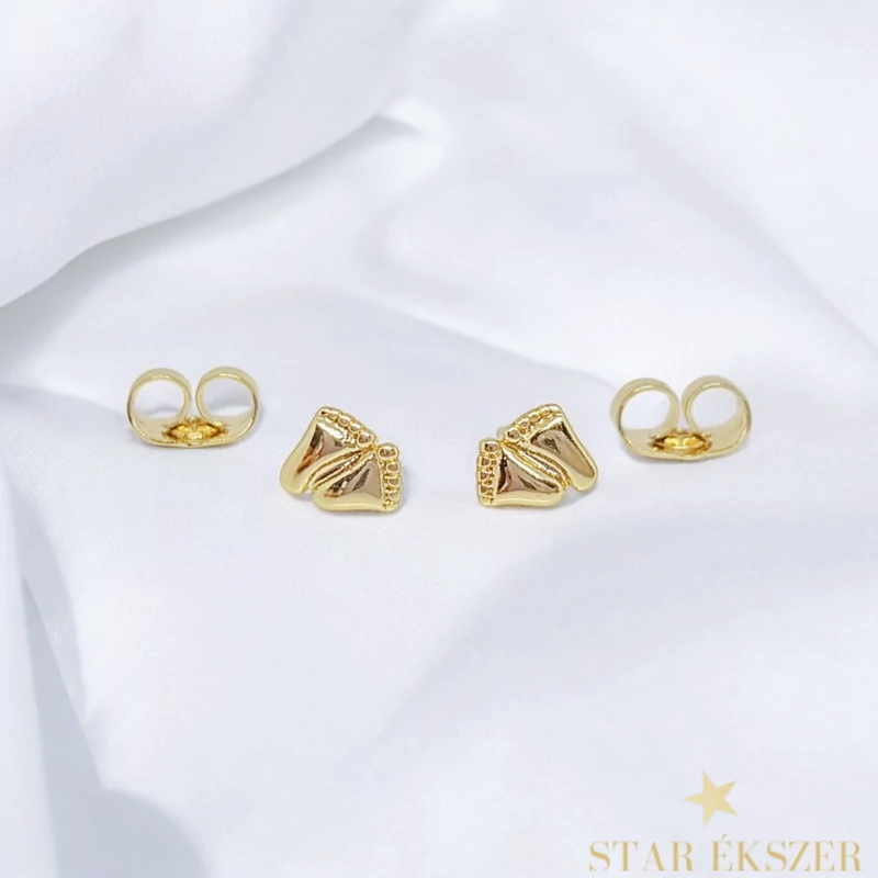 Chiara 14K antiallergén babatalp fülbevaló