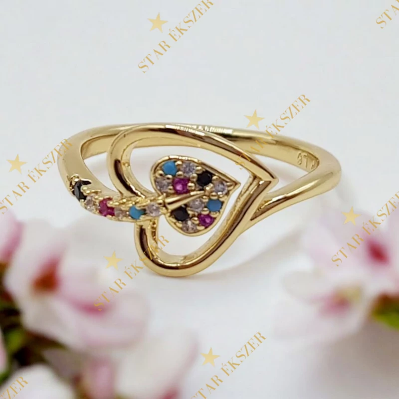 Gondar 14K antiallergén leveles gyűrű 57-es