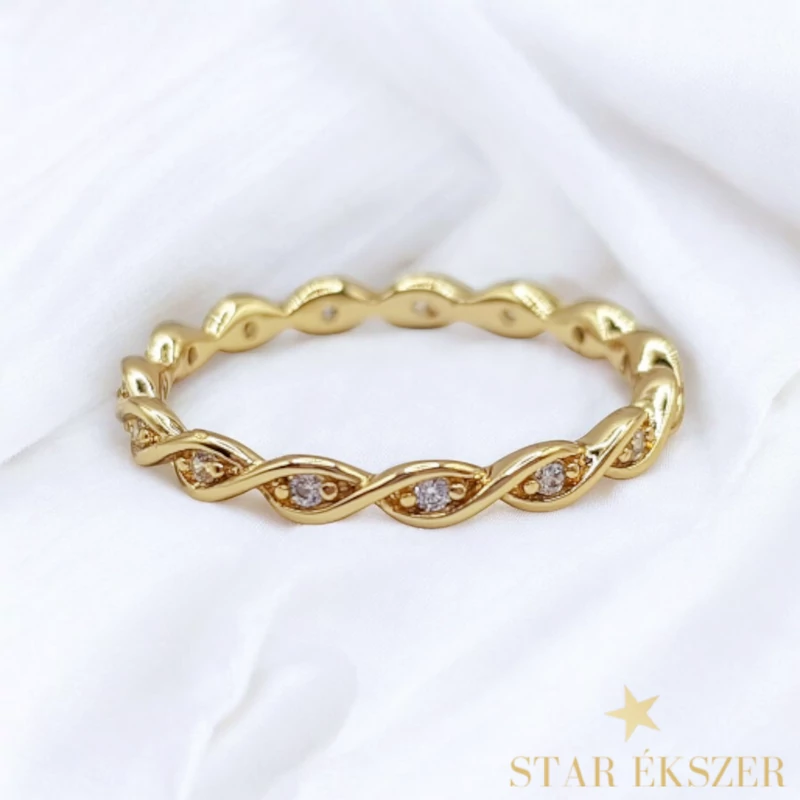 Lyria 14K antiallergén gyűrű 59-es