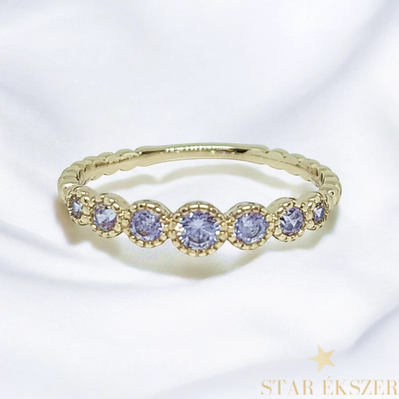 Bazel 14K GF. antiallergén gyűrű 54-es