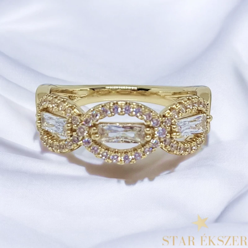 Lenke 14K GF. antiallergén gyűrű 54-es