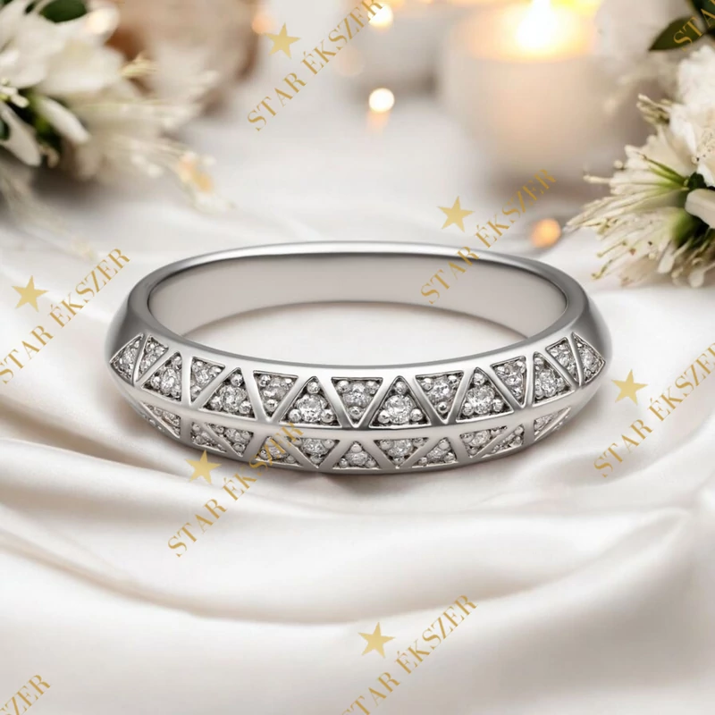 Lymera White antiallergén gyűrű 54-es