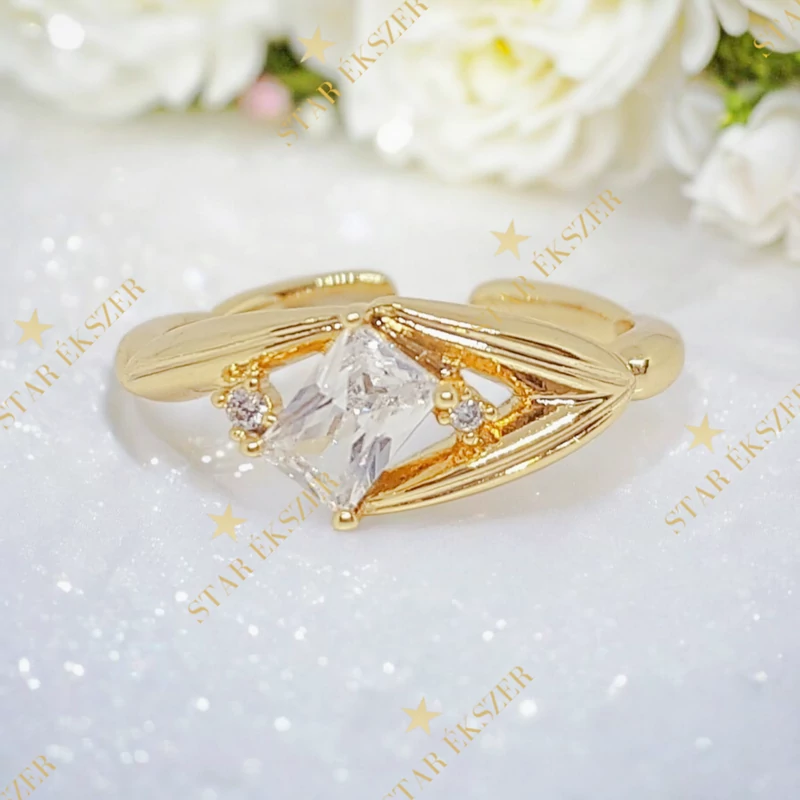 Zita 14K antiallergén gyűrű állítható méret