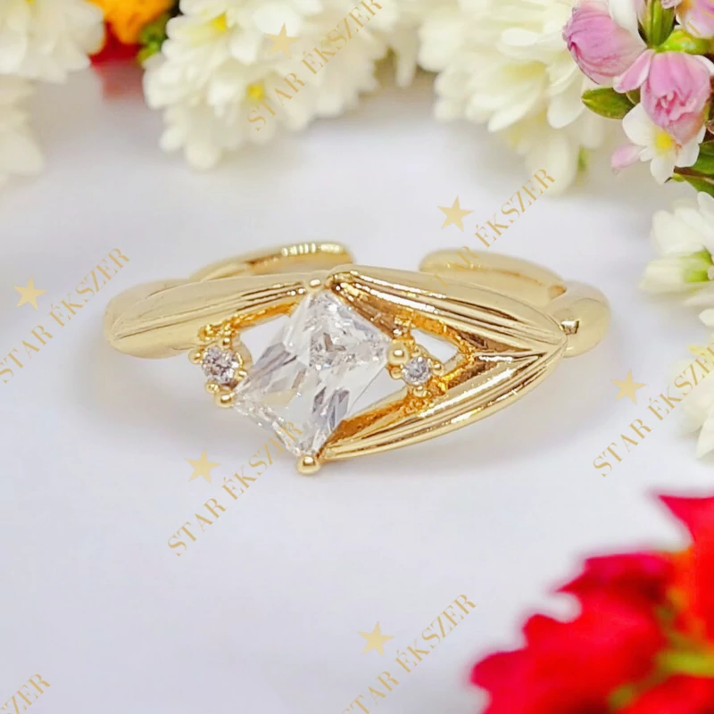 Zita 14K antiallergén gyűrű állítható méret