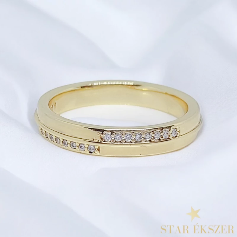 Lily 14K GF. antiallergén gyűrű 54-es