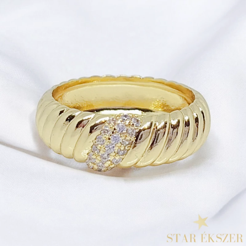Leah 14K GF. antiallergén gyűrű 57-es