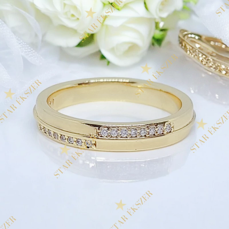 Lily 14K GF. antiallergén gyűrű 54-es