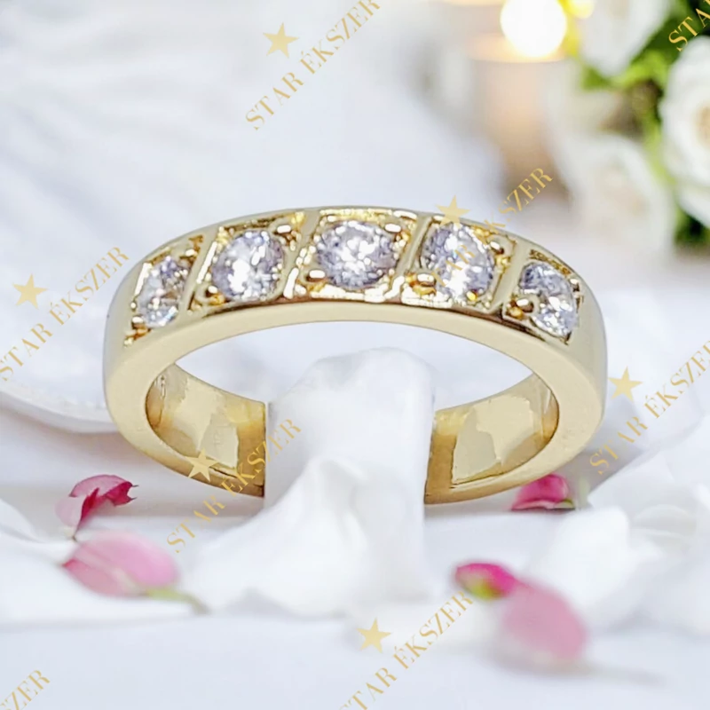 Stella 14K GF. antiallergén gyűrű 57-es