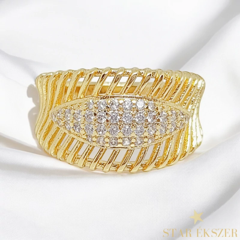 Odessa 14K GF. antiallergén gyűrű 57-es