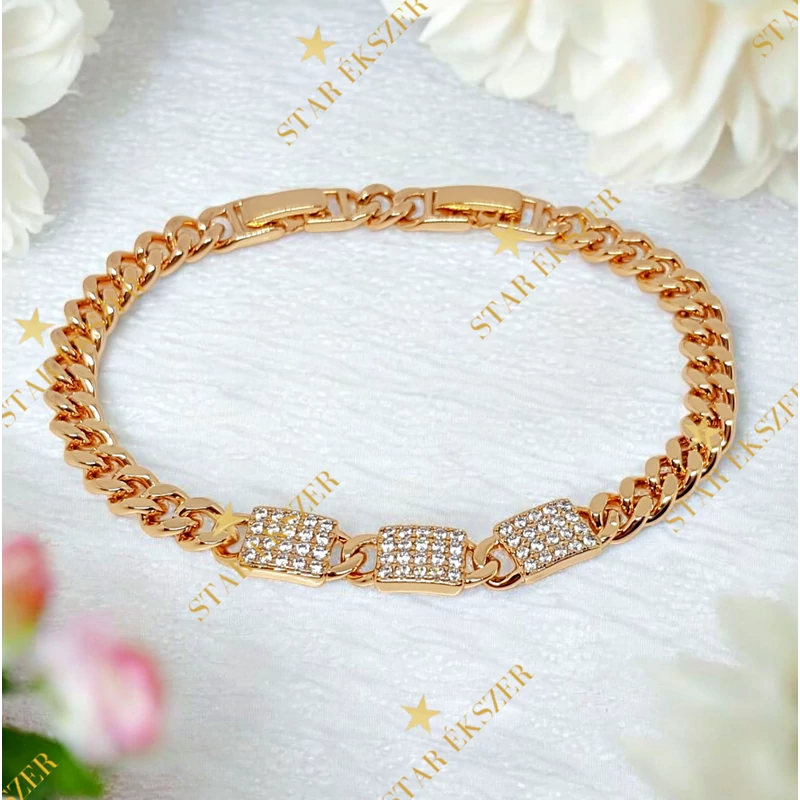 Amalfi 18k antiallergén karkötő 17/19cm